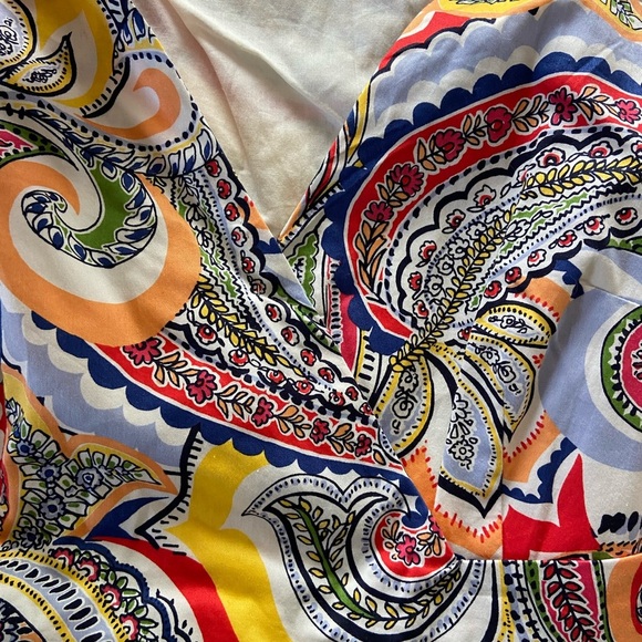 Tommy Hilfiger Colourful Paisley 100% Cotton Dress Women’s Size 10 - Picture 12 of 12